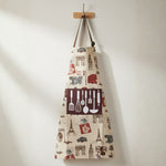 Printed Cotton Kitchen Apron with Pocket
