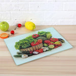 Printed Tempered Glass Cutting Board | Kitchen Accessories - Home Hatch