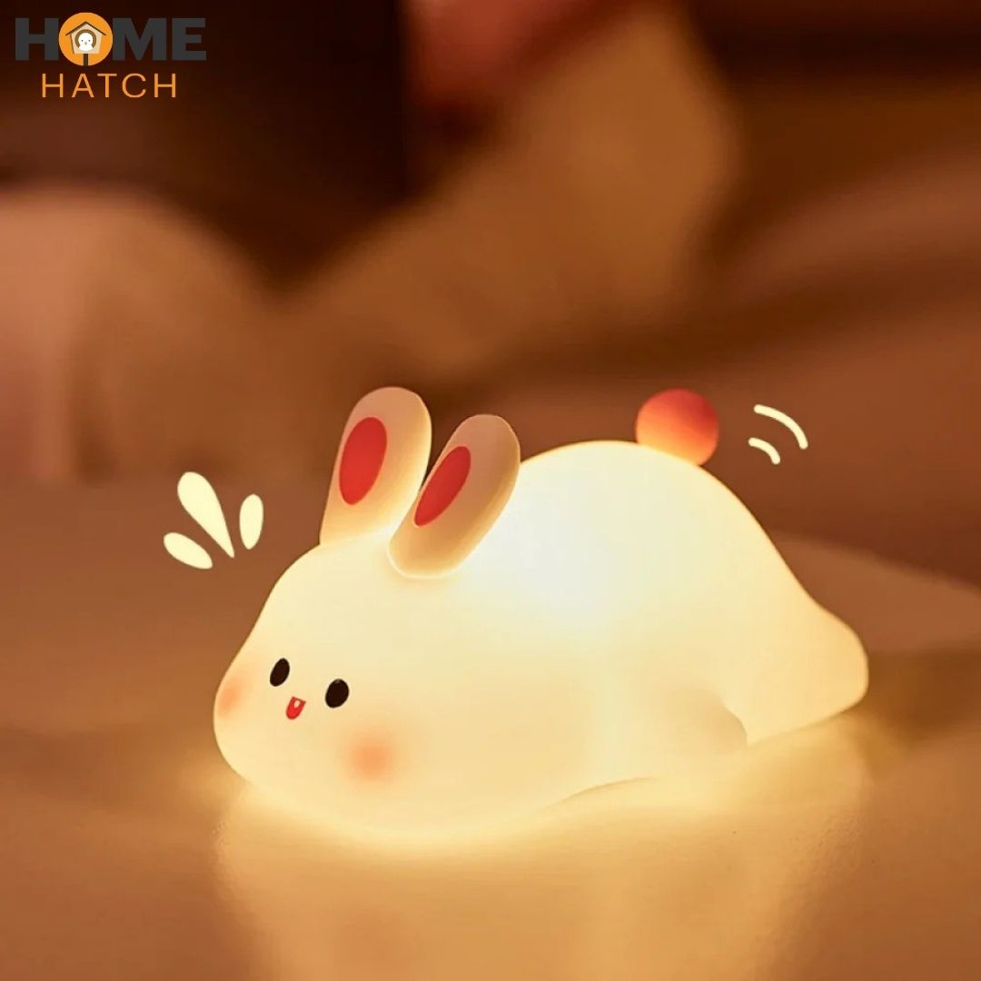 Rabbit Silicone LED Night Light – USB Rechargeable & Touch Control