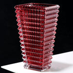 Nordic Red Crystal Glass Vase