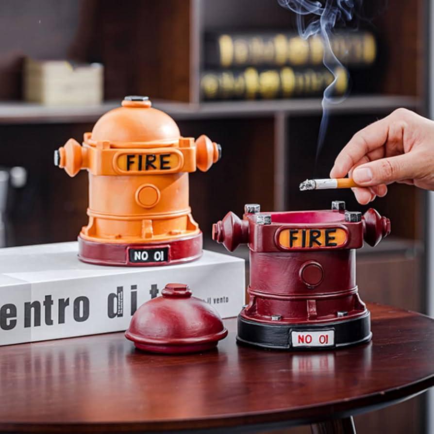 Red Fire Hydrant Model Figurine – Industrial Style Decorative Statue for Home & Office Décor in Pakistan