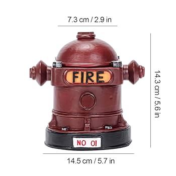 Red Fire Hydrant Model Figurine – Industrial Style Decorative Statue for Home & Office Décor in Pakistan