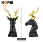 Reindeer Head Bust Figurine – Elegant Resin Decorative Statue for Home Décor in Pakistan