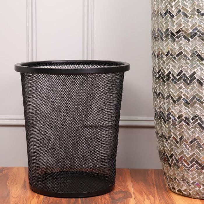Round Metal Mesh Waste Bin | Dust Bin | Trash Can