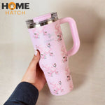 SITARAYURI tumbler 900 ml with lid, straw and handle – Home Hatch Pakistan