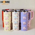 SITARAYURI tumbler 900 ml with lid, straw and handle – Home Hatch Pakistan