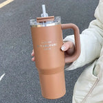 SITARAYURI tumbler 900 ml with lid, straw and handle and leafproof,tumbler with lid and straw Pakistan