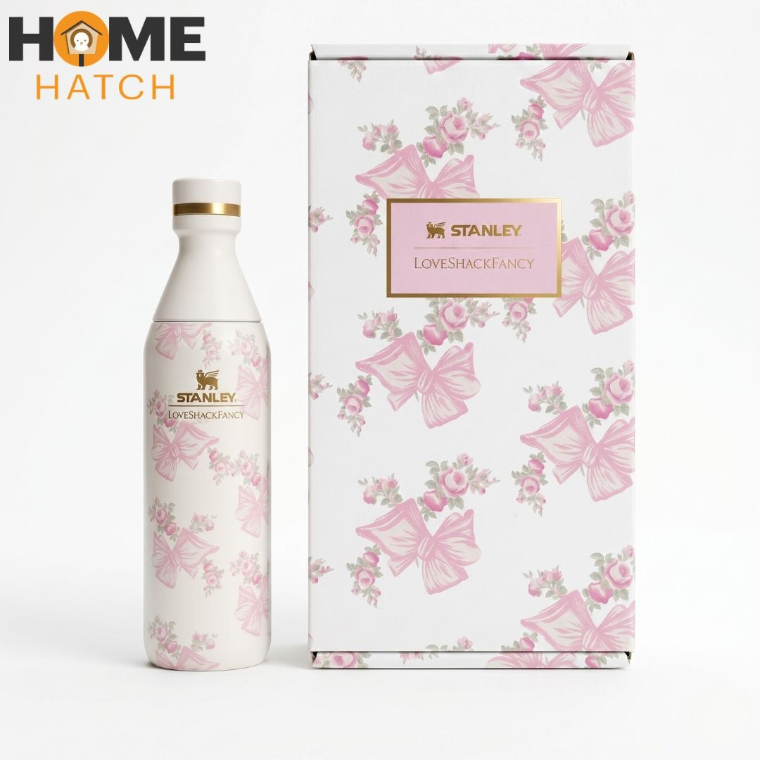 STANLEY x LoveShackFancy All Day Slim Bottle 16 OZ Beaux Pink insulated stainless steel bottle...Stanley LoveShackFancy bottle PakistanBeaux Pink Stanley bottleStanley slim bottle 16 ozinsulated stainless steel bottleStanley collaboration bottlepink water bottle Pakistanpremium hydration bottleLoveShackFancy Stanley collectionhot and cold water bottlestylish insulated bottle