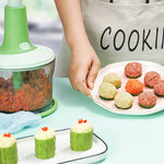 Salad Spinner & Chopper – Manual Vegetable Dryer, Fruit Basket & Salad Drainer with Bowl Strainer for Kitchen