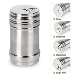 Stainless Steel Salt & Pepper Shaker Set of 2 | Kitchen & Dining Table Seasoning Set