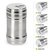 Stainless Steel Salt & Pepper Shaker Set of 2 | Kitchen & Dining Table Seasoning Set