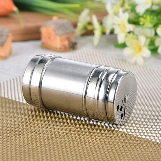 Stainless Steel Salt & Pepper Shaker Set of 2 | Kitchen & Dining Table Seasoning Set