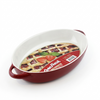 Danny Home 15.5 Inch Oval Ceramic Baking Dish | Oven-Safe Bakeware for Baking & Serving