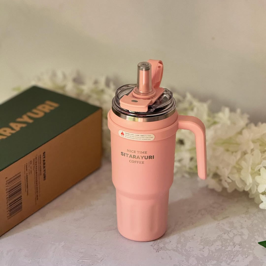 Sitarayuri Stainless Steel Vacuum Insulated Tumbler 1100ml – Hot & Cold Water Bottle Pakistan | Leakproof Travel Coffee Flask