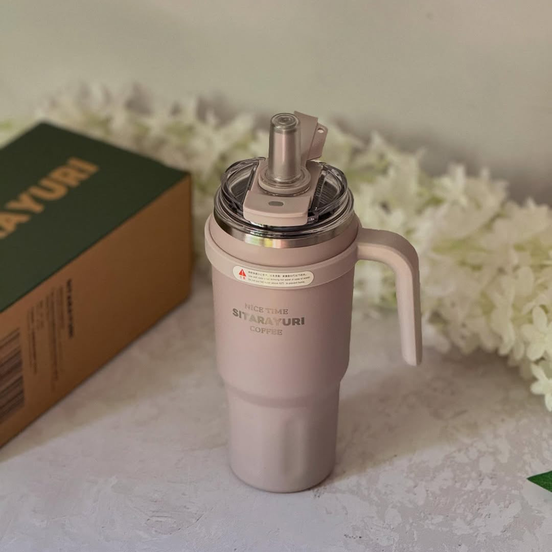 Sitarayuri Stainless Steel Vacuum Insulated Tumbler 1100ml – Hot & Cold Water Bottle Pakistan | Leakproof Travel Coffee Flask