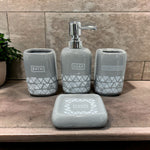 Sleek Design Ceramic Bath Set - 4pcs - Home Hatch