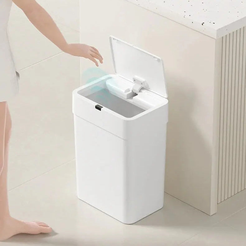 Smart auto sensor trash can touchless slim waste bin for kitchen and bathroom 