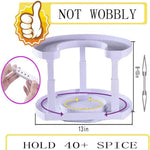 SmartSpin 2-Tier Rotating Spice Organizer | Kitchen Storage Rack