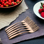 Stainless Steel Rose Gold Fork n Spoon