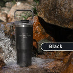 900 ml leakproof stainless steel insulated coffee tumbler with straw and handle