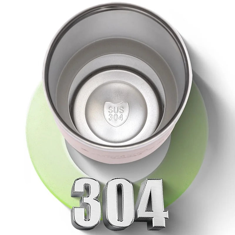 900 ml leakproof stainless steel insulated coffee tumbler with straw and handle