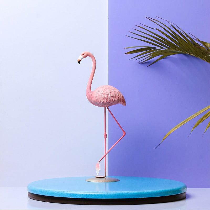 Standing Pink Flamingo Figurine | Home Décor - Home Hatch