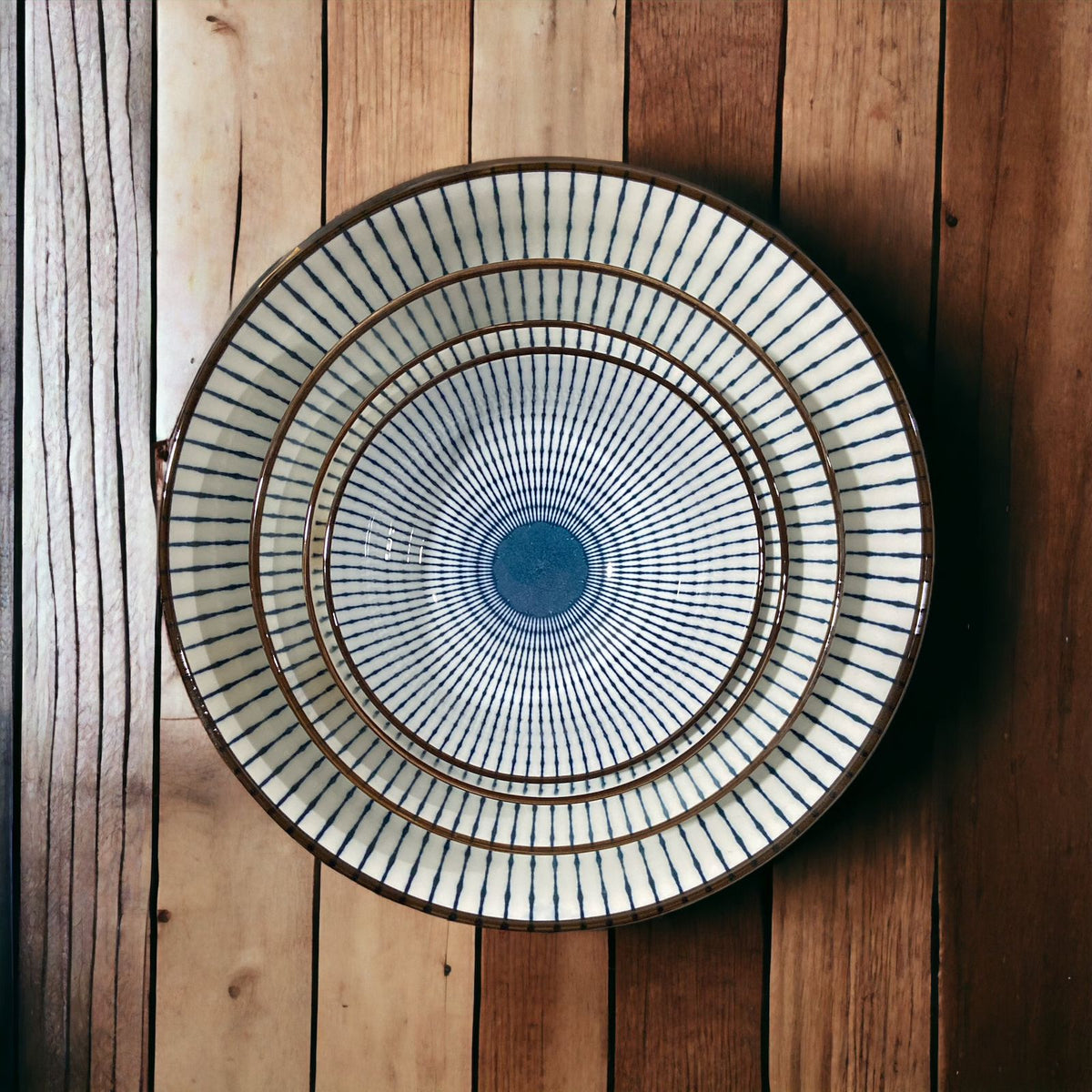 Striped Design Ceramic Ramen Bowls | Kitchenware - Home Hatch