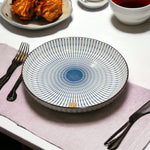 Stripe Design Ceramic Plates | Kitchenware - Home Hatch