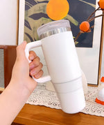 TYESO 40 oz stainless steel travel mug with handle and lockable lid – Home Hatch Pakistan