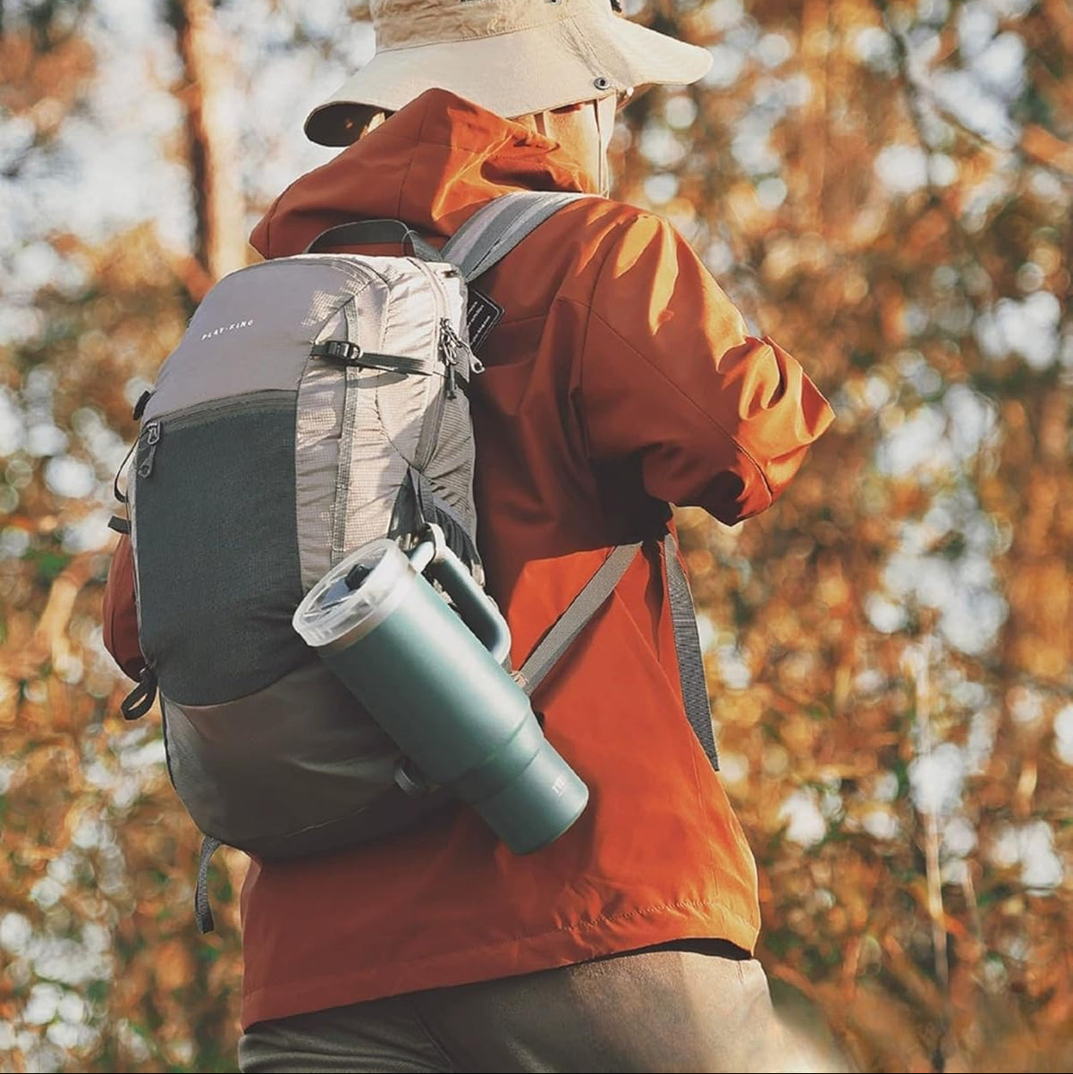 TYESO 40 oz stainless steel travel mug with handle and lockable lid – Home Hatch Pakistan