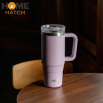 TYESO 40 oz stainless steel travel mug with handle and lockable lid – Home Hatch Pakistan