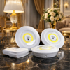 Tap LED Light With Remote Control Pack of 3 | Battery Operated Wireless Cabinet & Closet Lights