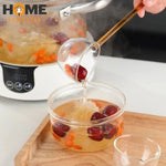 Glass Tarka Spoon – Long Coloured Handle Tempering / Tadka Spoon