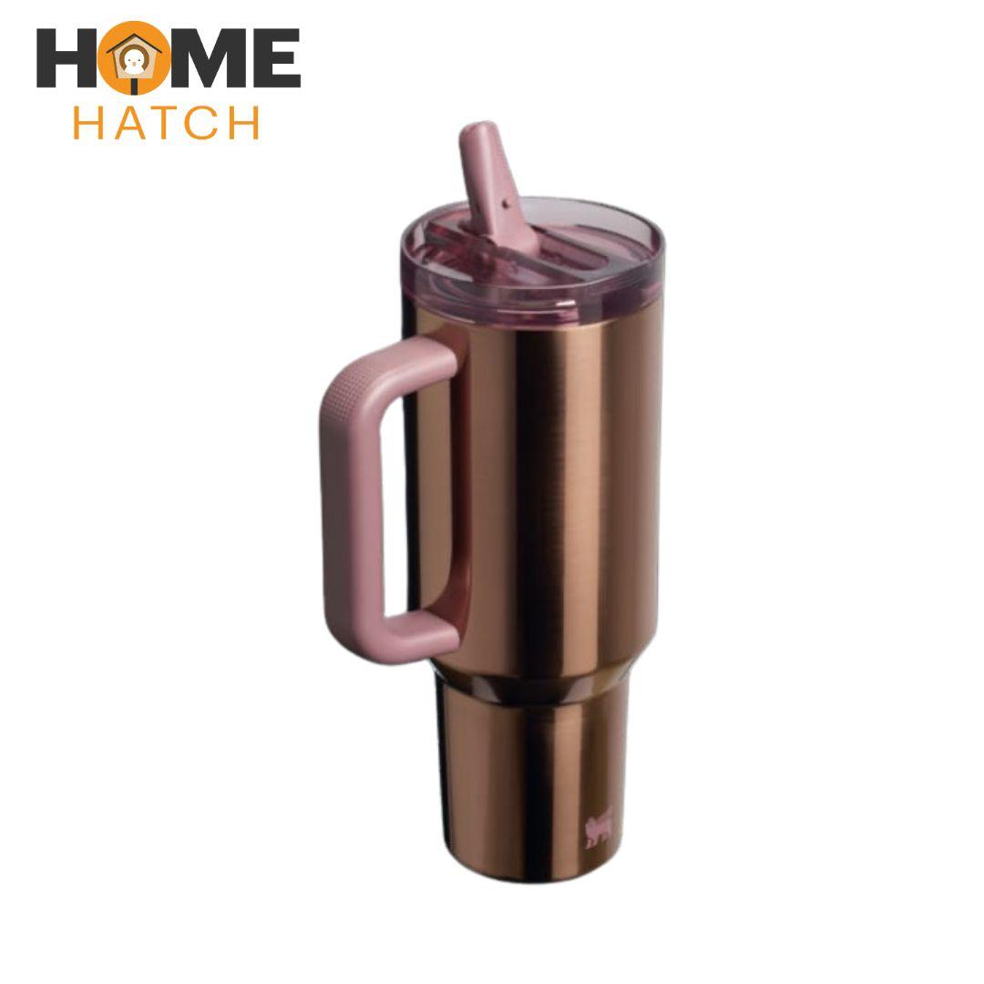 The Quencher ProTour Flip Straw Tumbler | 40 OZ Polished Rose Gold