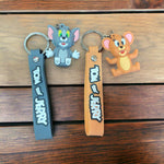 Tom & Jerry Character Key Chain With Strap | 2-Pcs