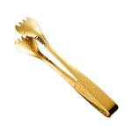 Gold Ice Cube Clip Steel Tong