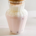 TropiCool Glass Tumbler with Bamboo Lid & Straw – 450ml