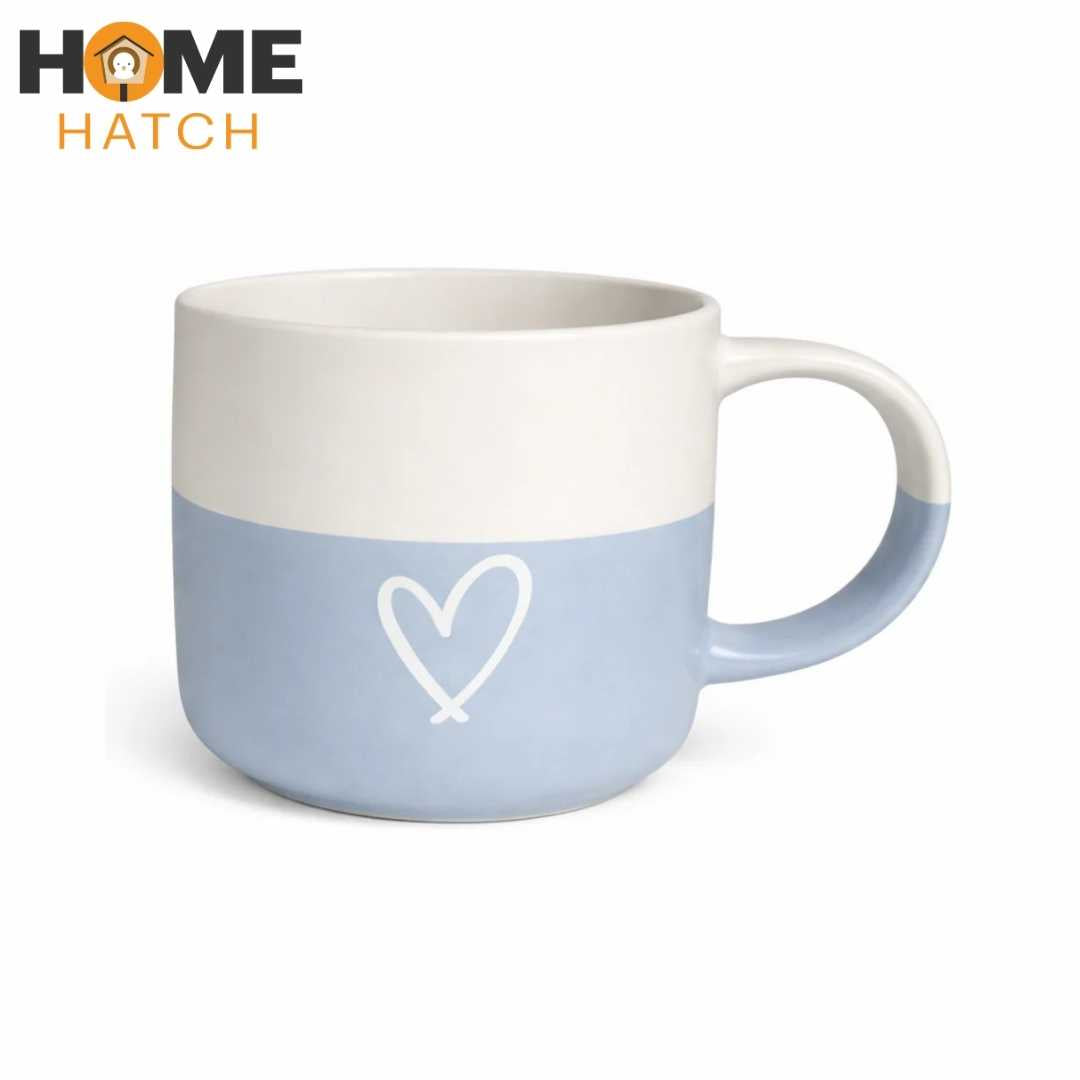 Two-Tone Matte Finish Ceramic Coffee Mug & Tea