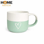 Two-Tone Matte Finish Ceramic Coffee Mug & Tea