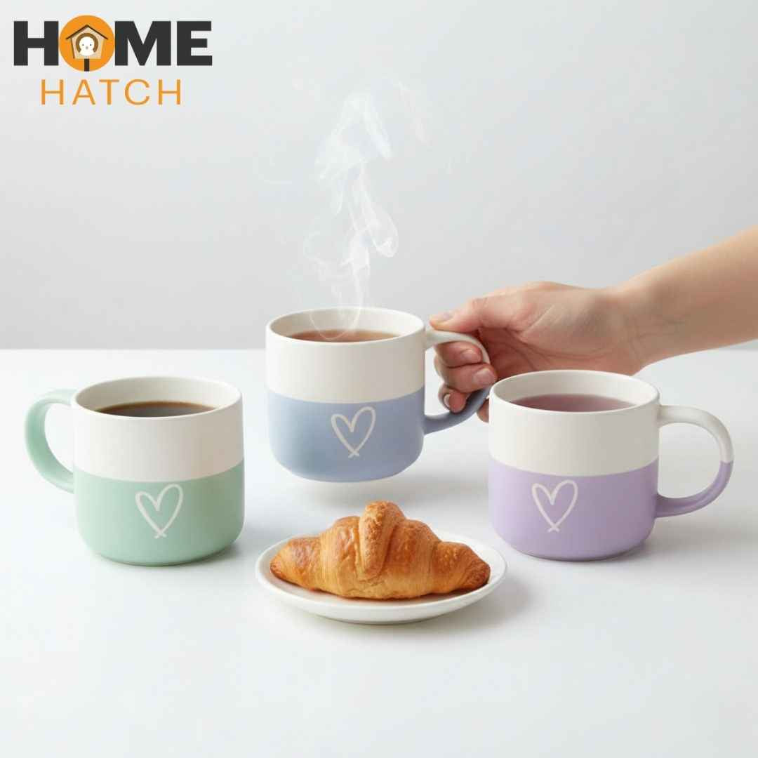 Two-Tone Matte Finish Ceramic Coffee Mug & Tea