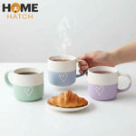 Two-Tone Matte Finish Ceramic Coffee Mug & Tea