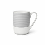 Two Tone Ribbed Ceramic Coffee Mug-Pastel Edition