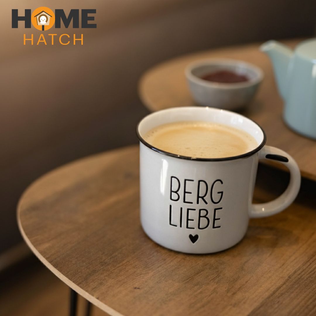 Vintage Enamel Coffee Mug – Retro Style