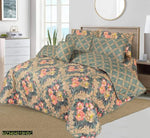 Green-6pc Summer Comforter set (Light Filling)