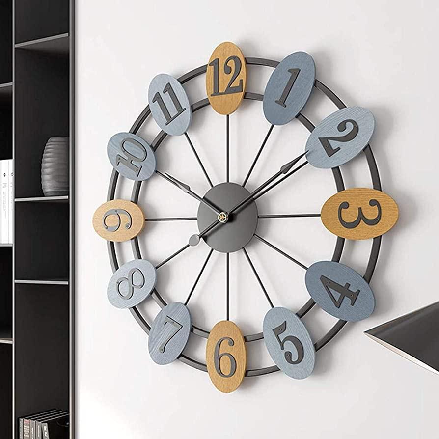 Colourful Digits Metal Wall Clock | Wall Hanging Clock