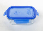 2pcs Rectangular Airtight Glass Food Storage Containers