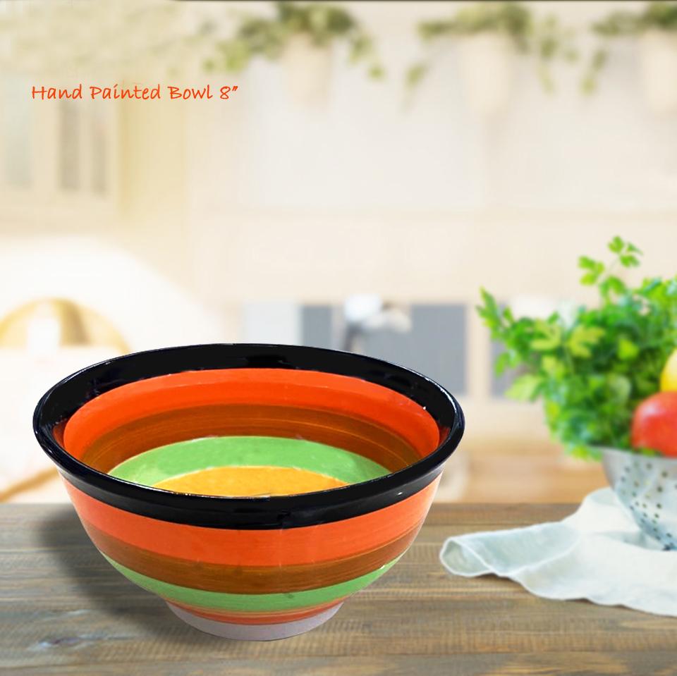 Multi Coloured Porcelain Serving Bowl | Kitchenware