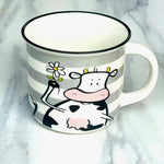 Cute Cow Face Ceramic Coffee Tea Mugs