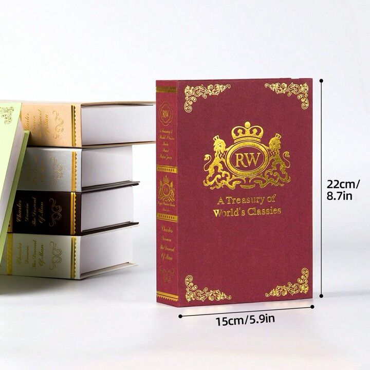 "Treasury" Faux Decorative Designer Books | Home Decor - Home Hatch