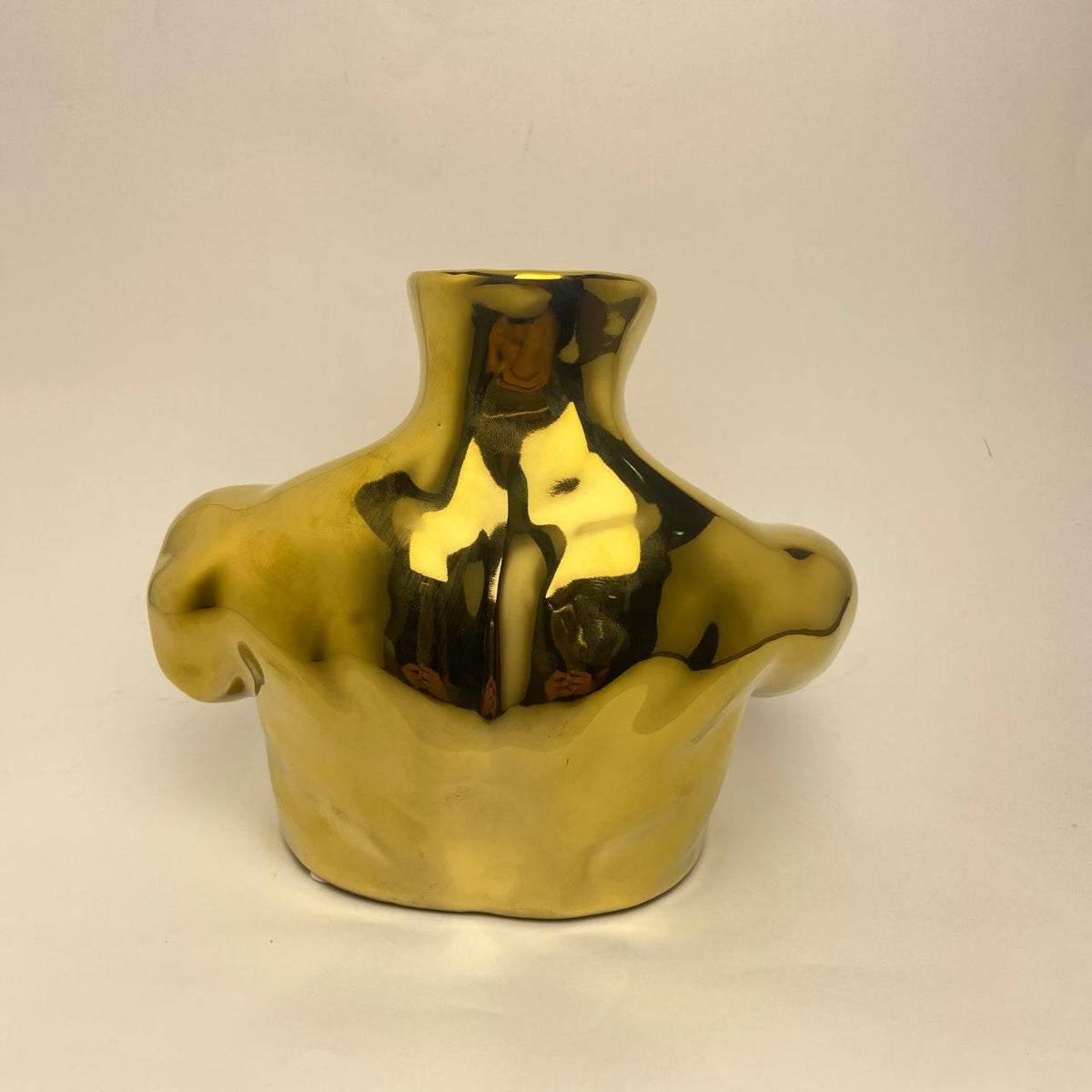 Radiant Golden Body Ceramic Vase
